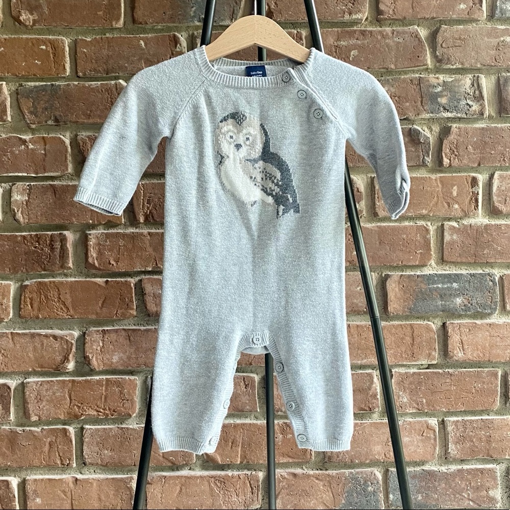 3-6M Gap Owl Jumpsuit